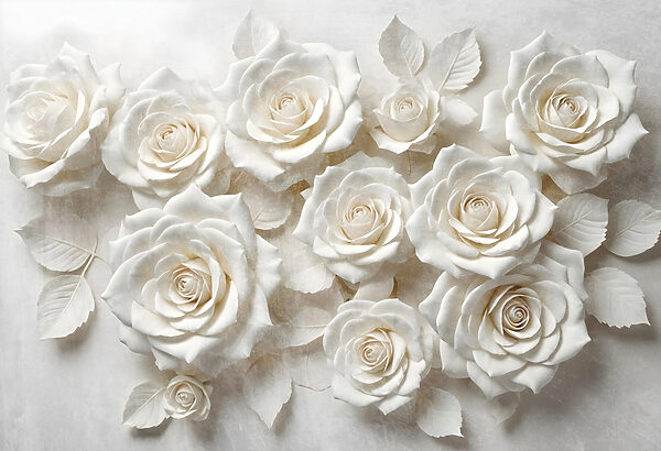 Group of white roses Group of white roses