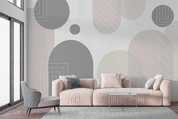 Abstract shapes in soft tones. Abstract shapes in soft tones.