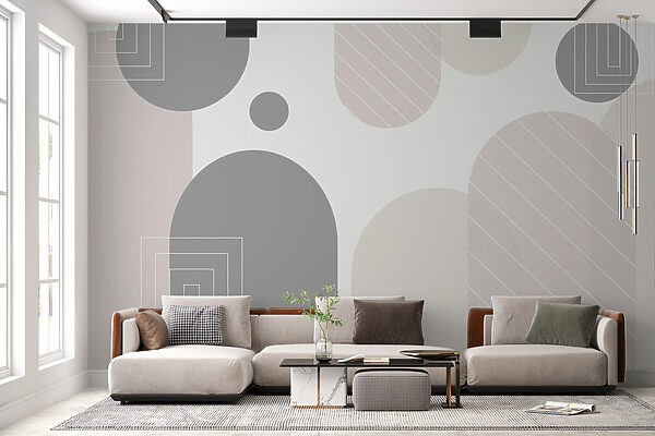 Abstract shapes in soft tones. Abstract shapes in soft tones.