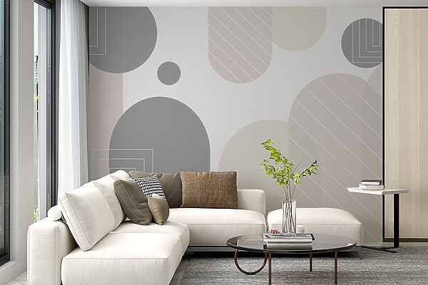 Abstract shapes in soft tones. Abstract shapes in soft tones.