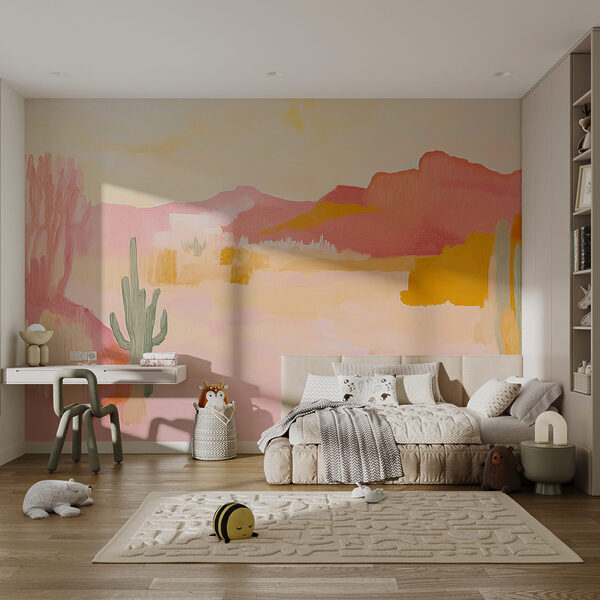 Painting of a desert landscape Painting of a desert landscape