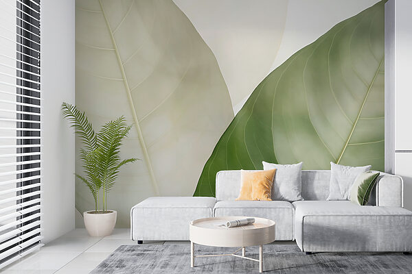Elegant leaves in soft hues. Elegant leaves in soft hues.