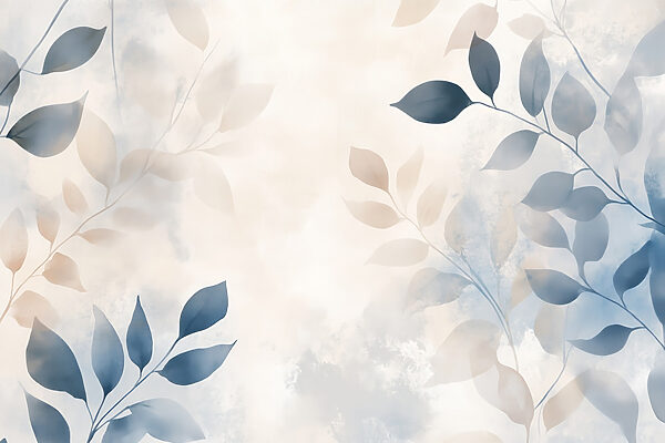 Delicate leaves in soft hues. Delicate leaves in soft hues.