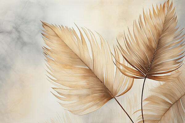 Delicate leaves in soft hues Delicate leaves in soft hues