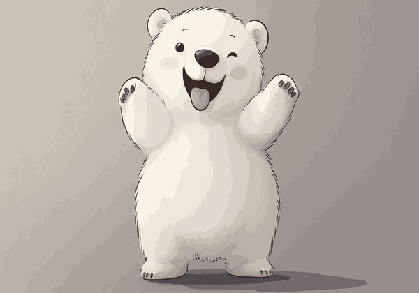 Cartoon of a polar bear Cartoon of a polar bear