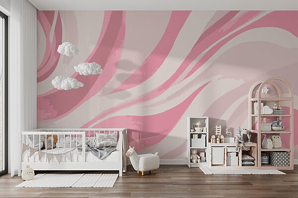 Pink and white swirls Pink and white swirls