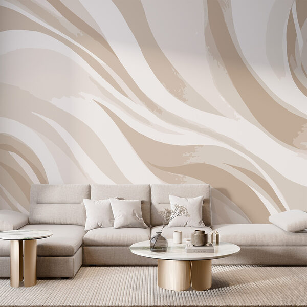 White and brown wavy lines White and brown wavy lines