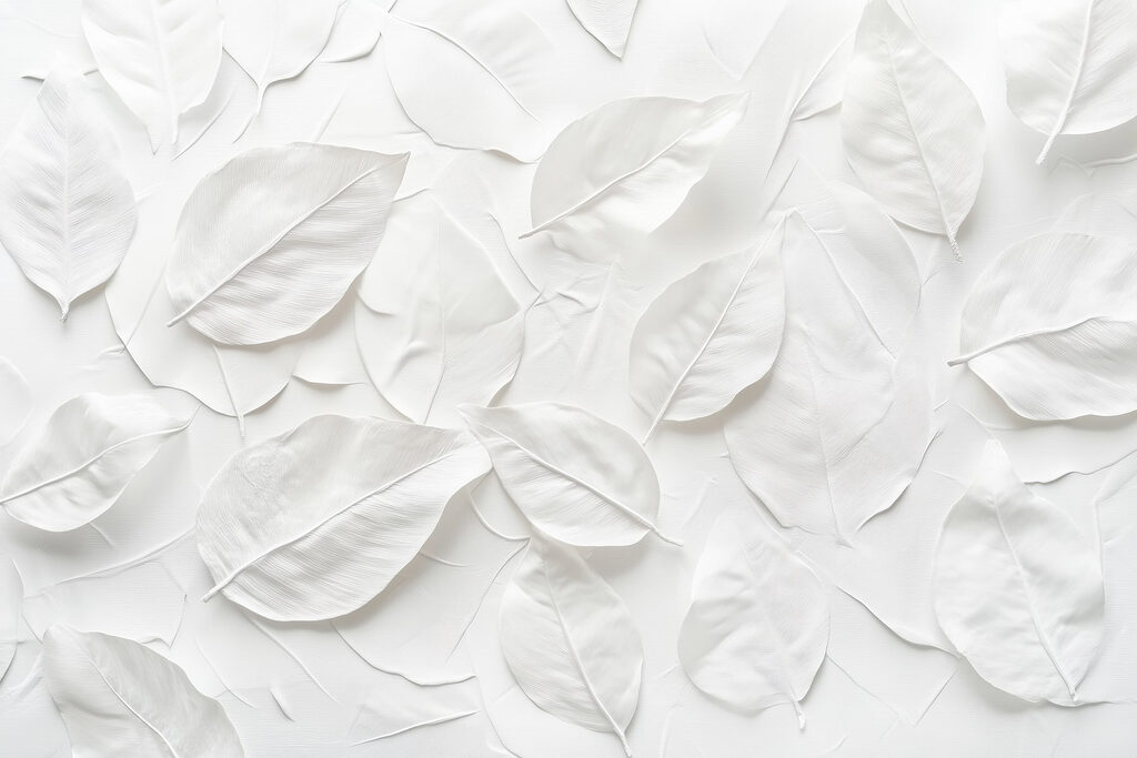 Group of white leaves Group of white leaves