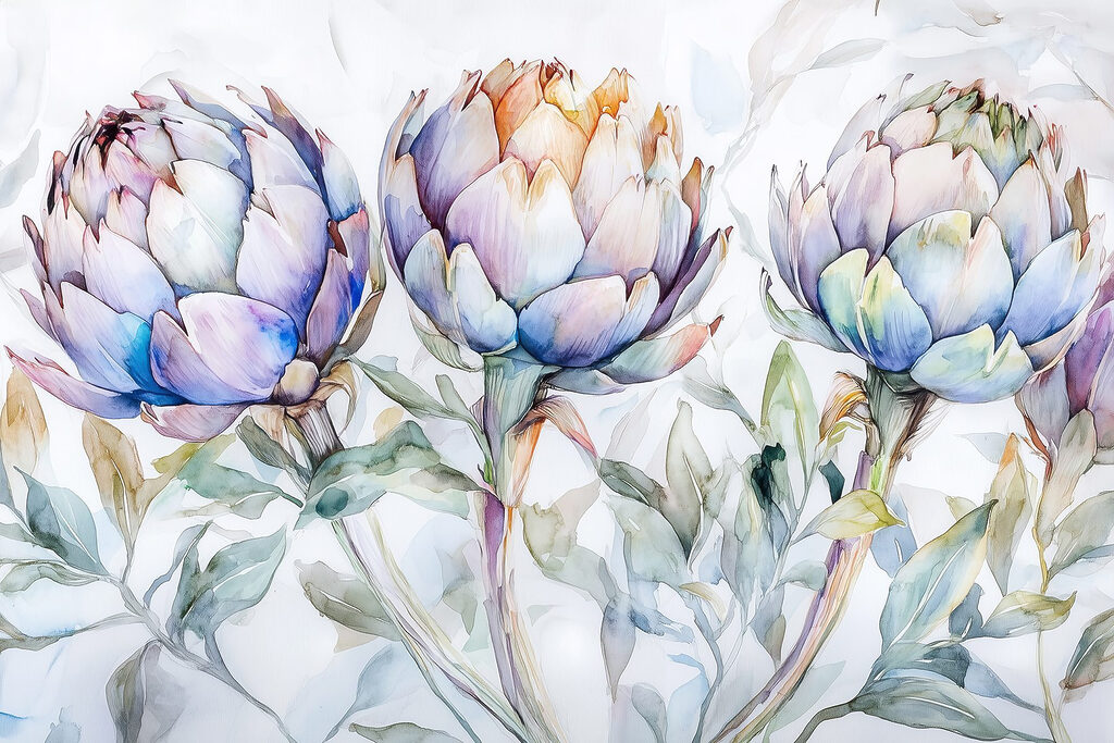 Watercolor painting of flowers Watercolor painting of flowers
