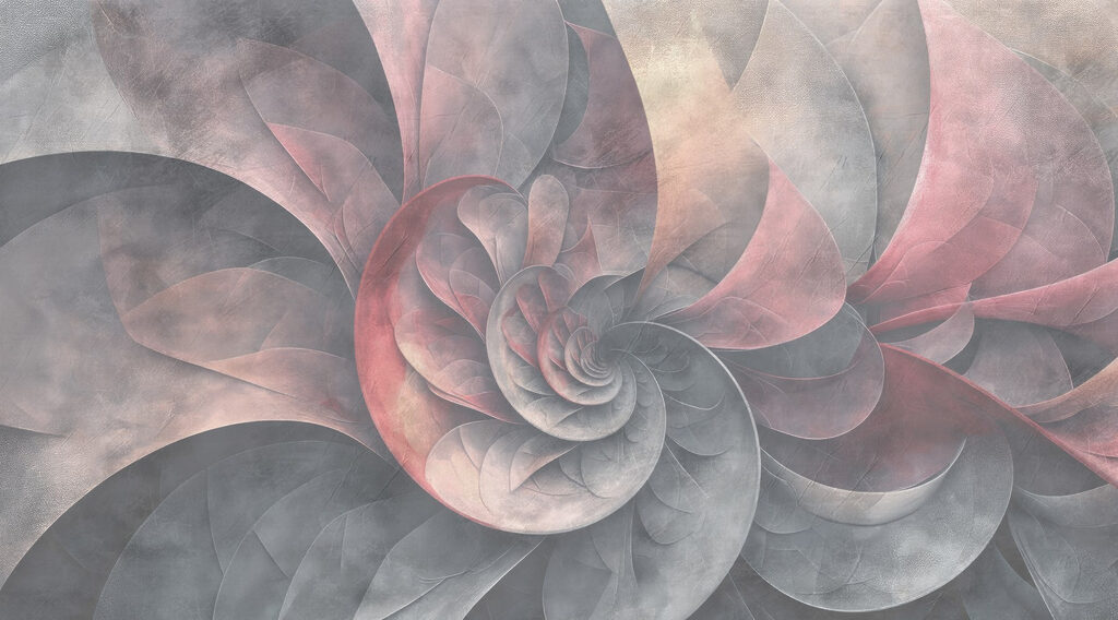 Spiral of leaves and petals Spiral of leaves and petals
