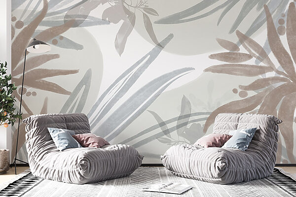 Floral patterns in soft pastel hues Floral patterns in soft pastel hues