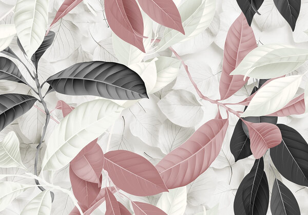 Elegant leaves in soft hues. Elegant leaves in soft hues.