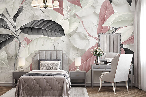 Elegant leaves in soft hues. Elegant leaves in soft hues.