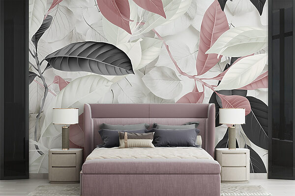 Elegant leaves in soft hues. Elegant leaves in soft hues.