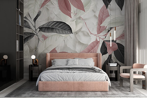 Elegant leaves in soft hues. Elegant leaves in soft hues.