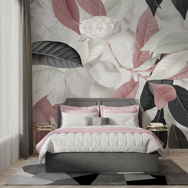 Elegant leaves in soft hues. Elegant leaves in soft hues.