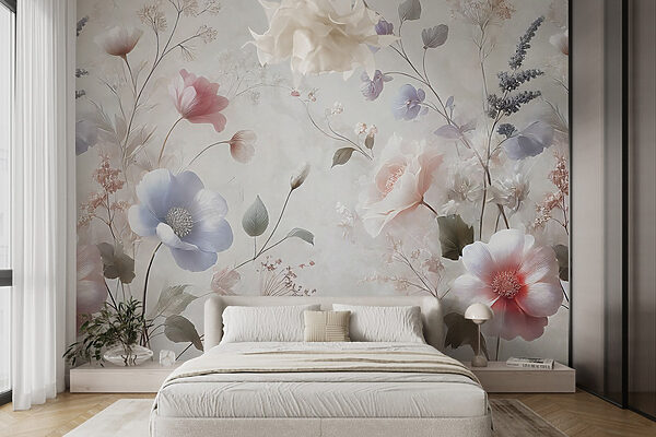 Delicate blooms in soft pastel hues Delicate blooms in soft pastel hues