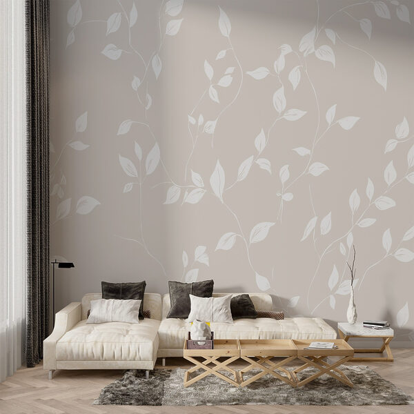 White leaves on a white background White leaves on a white background
