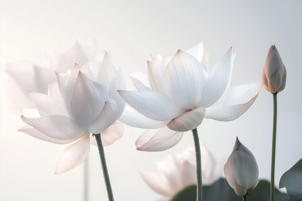 Delicate blooms in soft hues Delicate blooms in soft hues