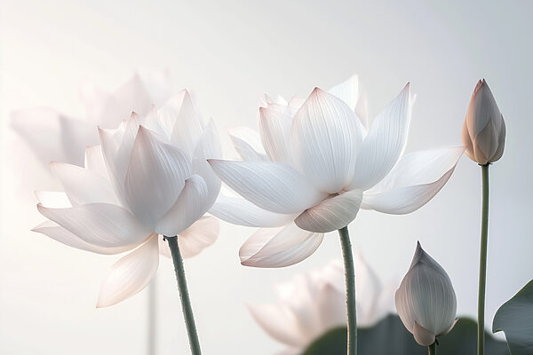 Delicate blooms in soft hues Delicate blooms in soft hues