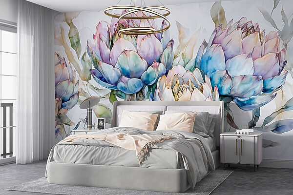 Delicate blooms in soft pastel hues Delicate blooms in soft pastel hues
