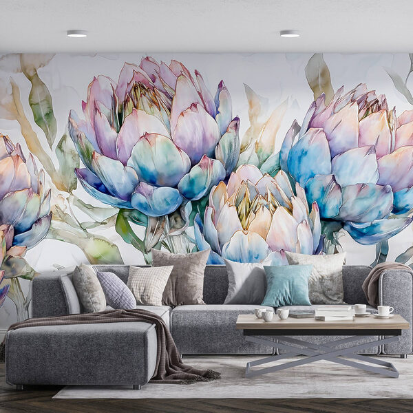 Delicate blooms in soft pastel hues Delicate blooms in soft pastel hues