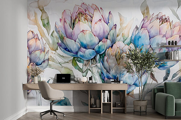 Delicate blooms in soft pastel hues Delicate blooms in soft pastel hues