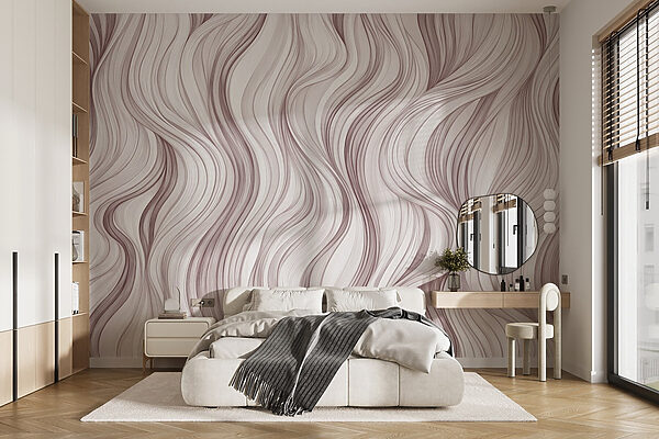 White and red wavy pattern White and red wavy pattern