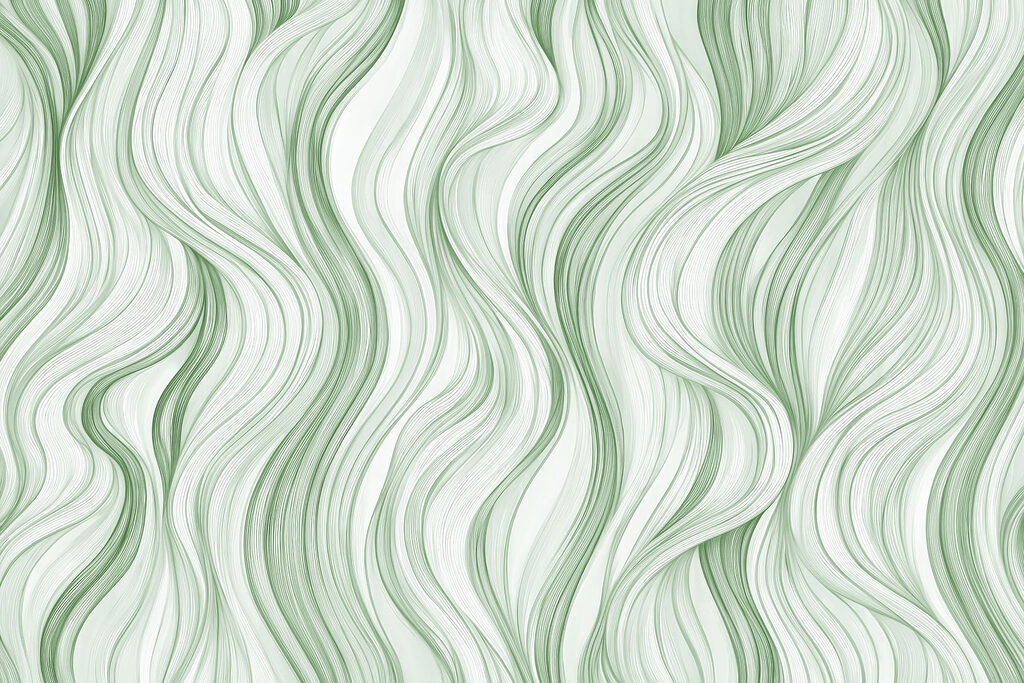Green and white wavy pattern Green and white wavy pattern