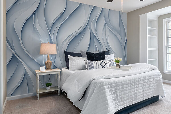 White and grey wavy lines White and grey wavy lines