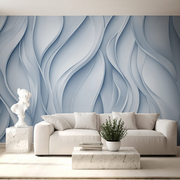 White and grey wavy lines White and grey wavy lines