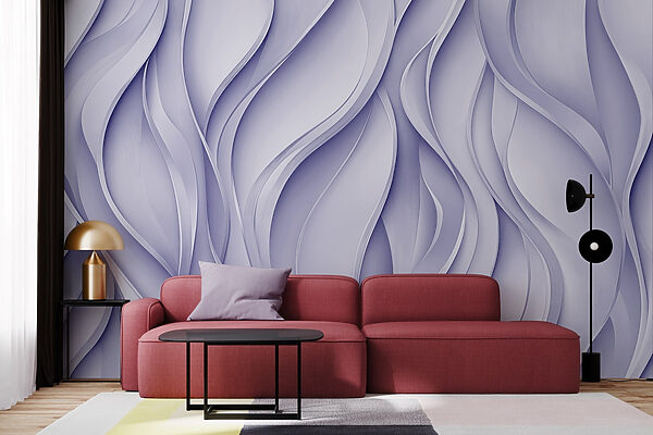 White and purple wavy pattern White and purple wavy pattern