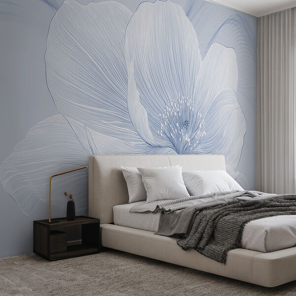 Delicate floral line art design Delicate floral line art design