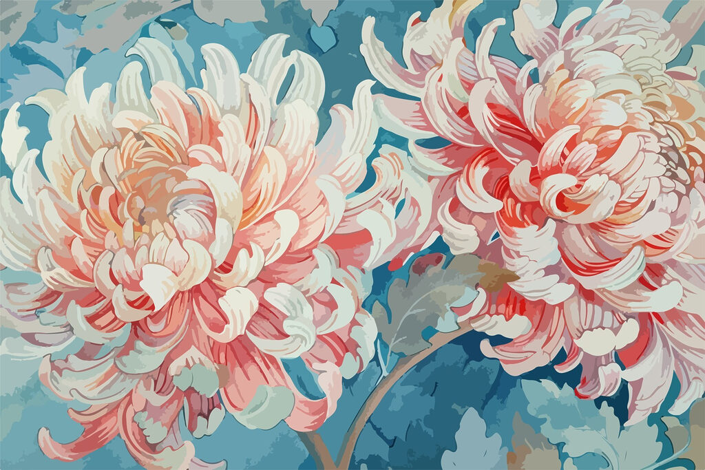 Blossoms in soft, delicate hues Blossoms in soft, delicate hues