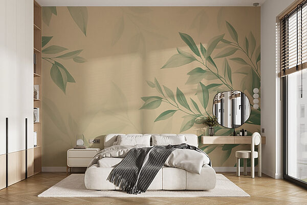 - Serene leaves against a soft background - Serene leaves against a soft background