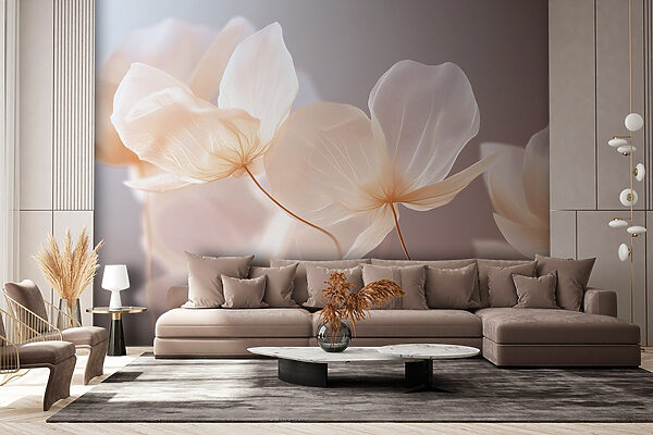 Delicate petals in soft pastel hues Delicate petals in soft pastel hues