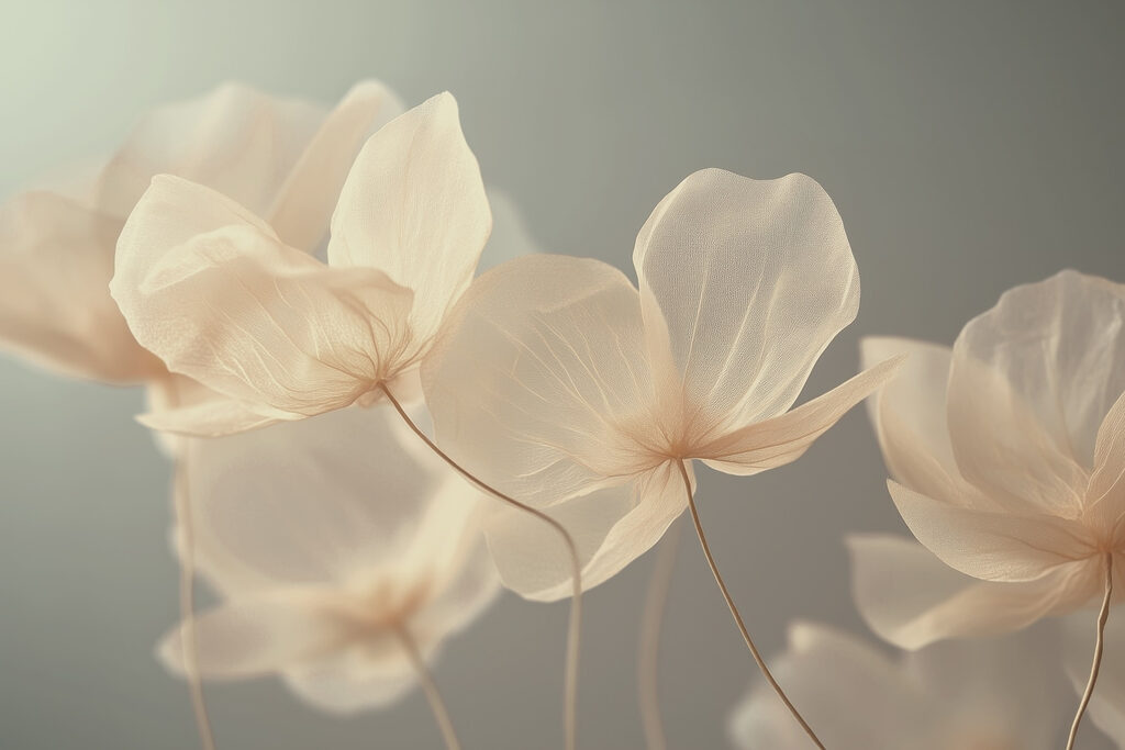Delicate blooms in soft hues. Delicate blooms in soft hues.