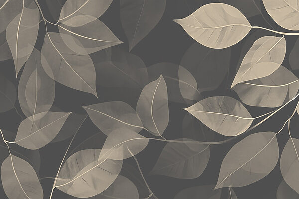 Soft leaves on dark canvas background Soft leaves on dark canvas background