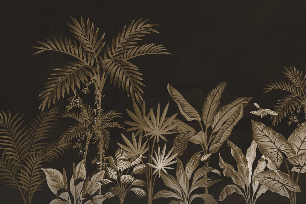 Wallpaper with plants and leaves Wallpaper with plants and leaves