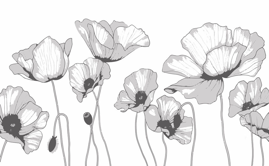 Group of flowers with buds Group of flowers with buds