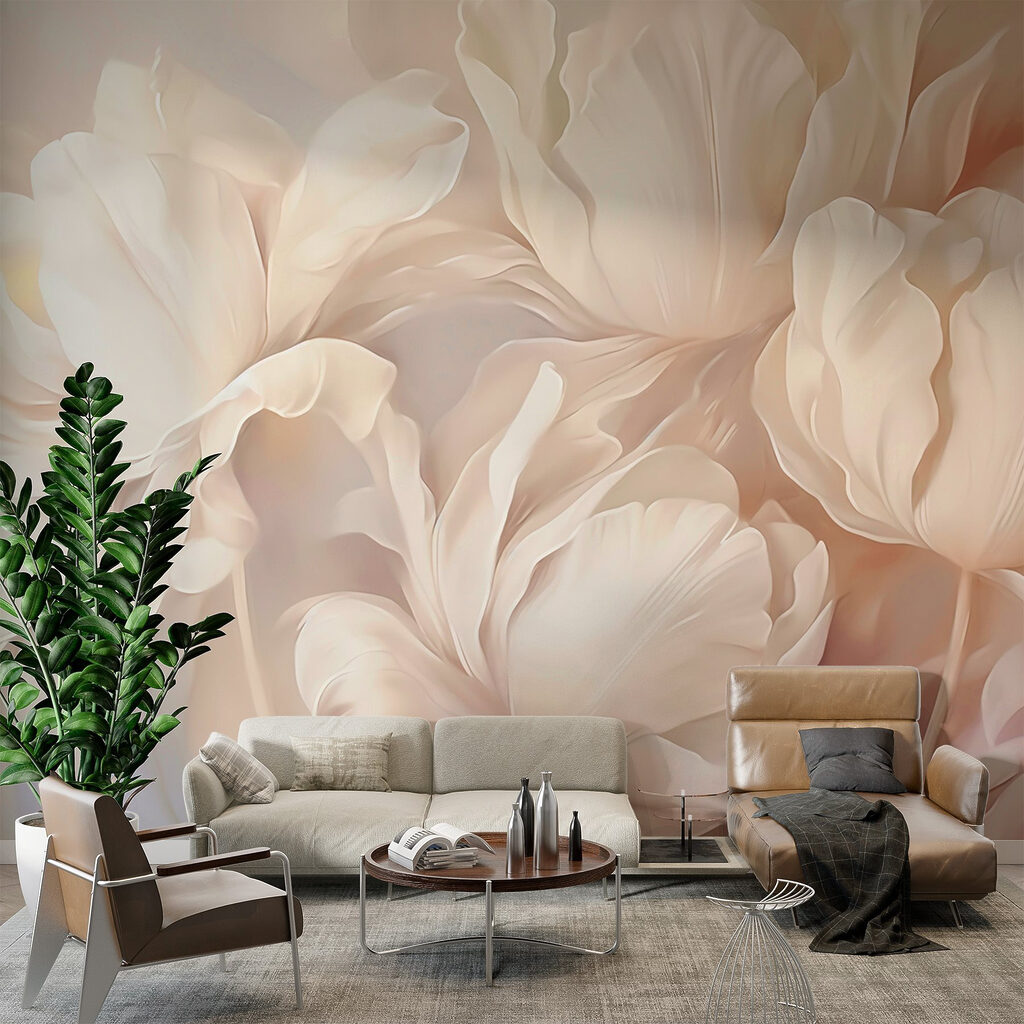 Soft petals in gentle hues