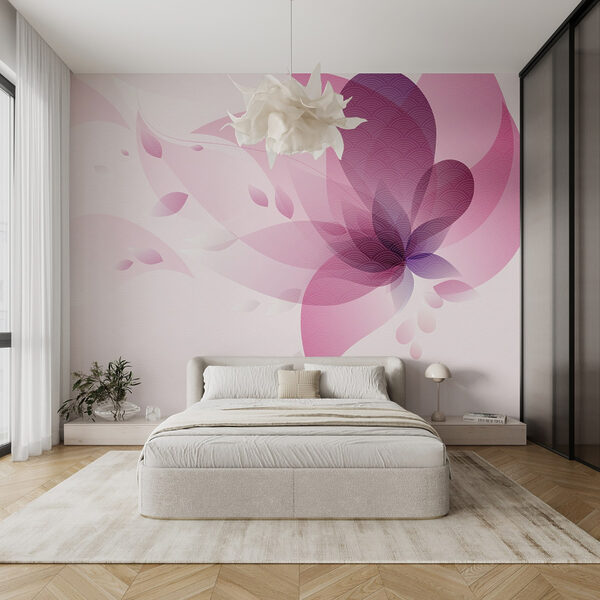 Pink and purple flower Wall murals Pink and purple flower