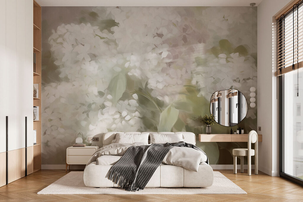 Delicate white blooms in soft light