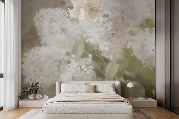 Delicate white blooms in soft light Delicate white blooms in soft light