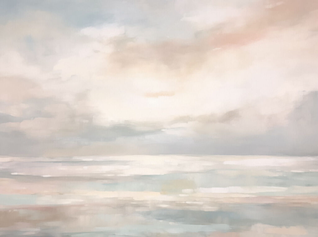 Painting of a cloudy sky Painting of a cloudy sky