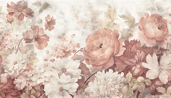 Delicate blooms in soft pastel hues Delicate blooms in soft pastel hues