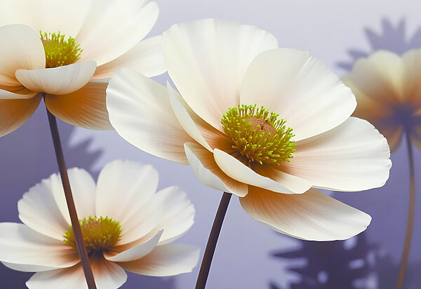 Delicate blooms in soft hues. Delicate blooms in soft hues.