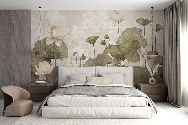 Delicate flowers in serene harmony Delicate flowers in serene harmony
