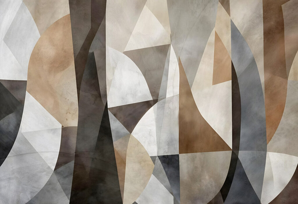 Wall with different colors and shapes