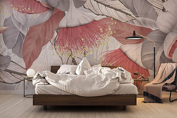 Delicate floral patterns in soft hues Delicate floral patterns in soft hues